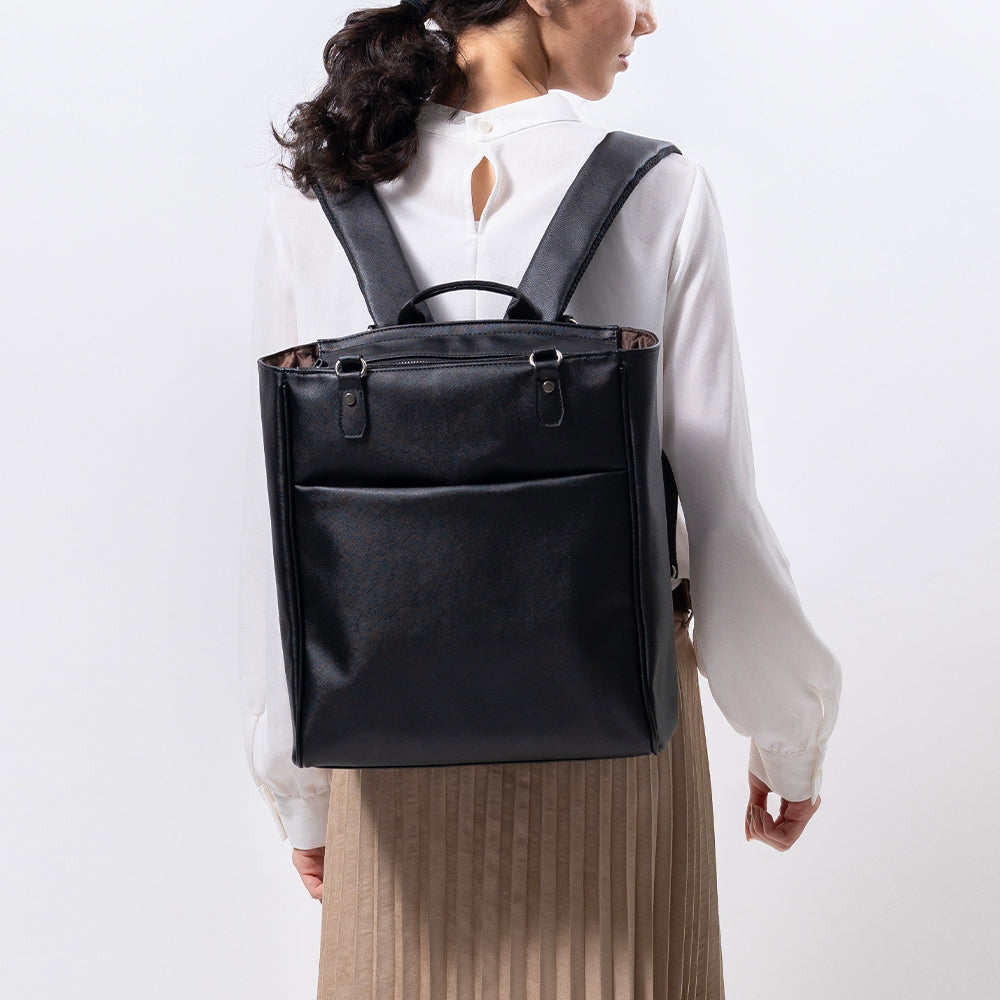 PU(サフィアーノ調) 2way リュックベルト付き トートバッグ – MURA