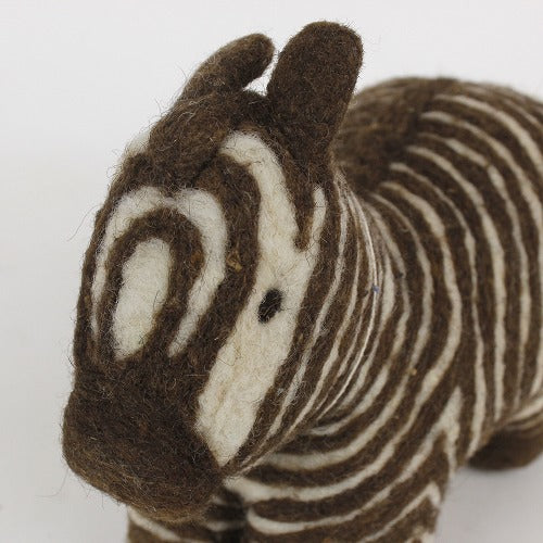 マトマイニ フェルト動物 L ナチュラル シマウマ | マンゴロベ