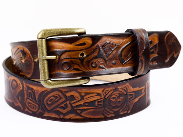 Coastal Creatures Leather Belt | Handmade in Seattle | Marakesh
