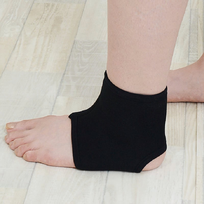 ブラックシリカ 岩盤浴 足首しっかりサポーター 6739 | 冷えのお悩み