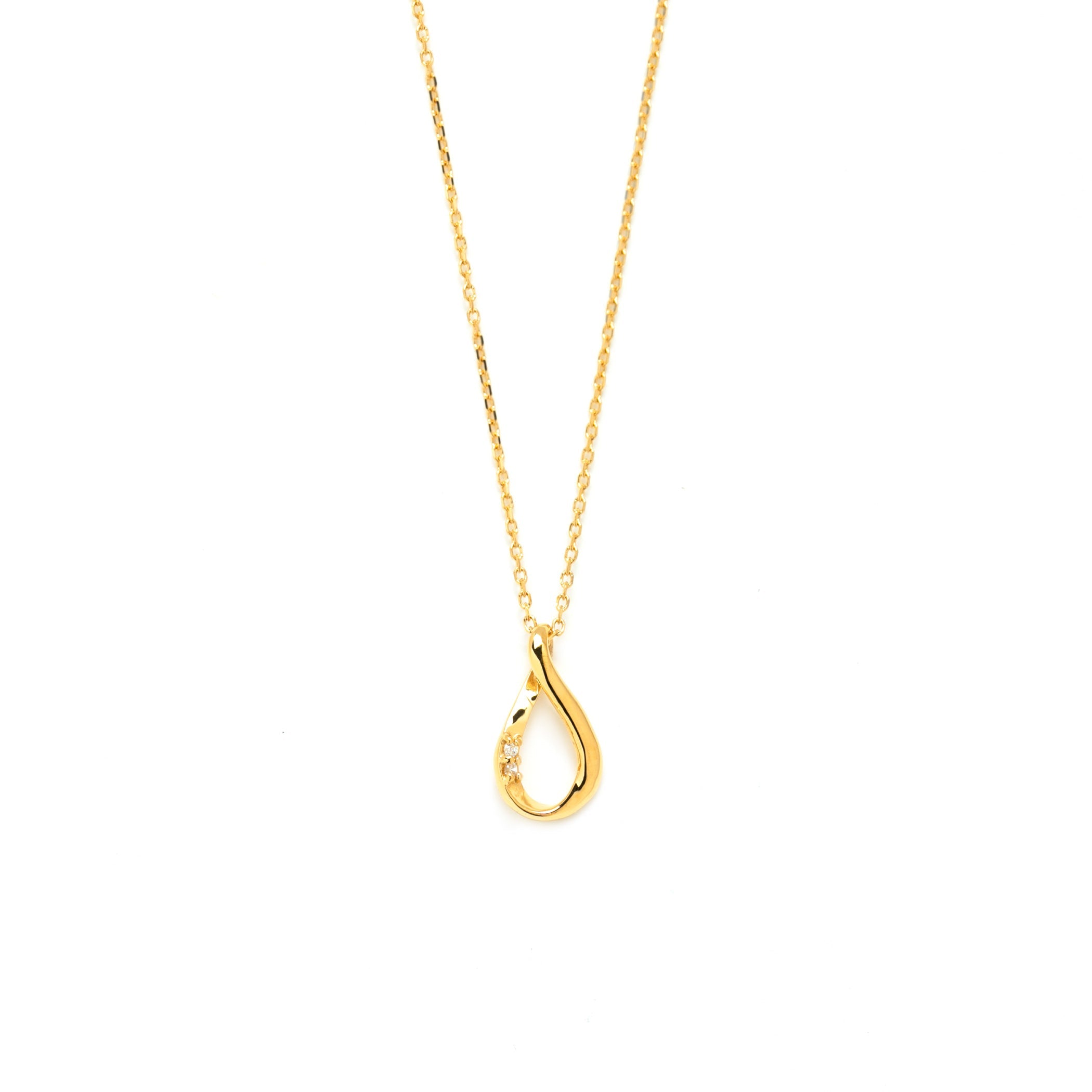 WEB限定】シルバー イエローゴールドメッキ キュービックジルコニア