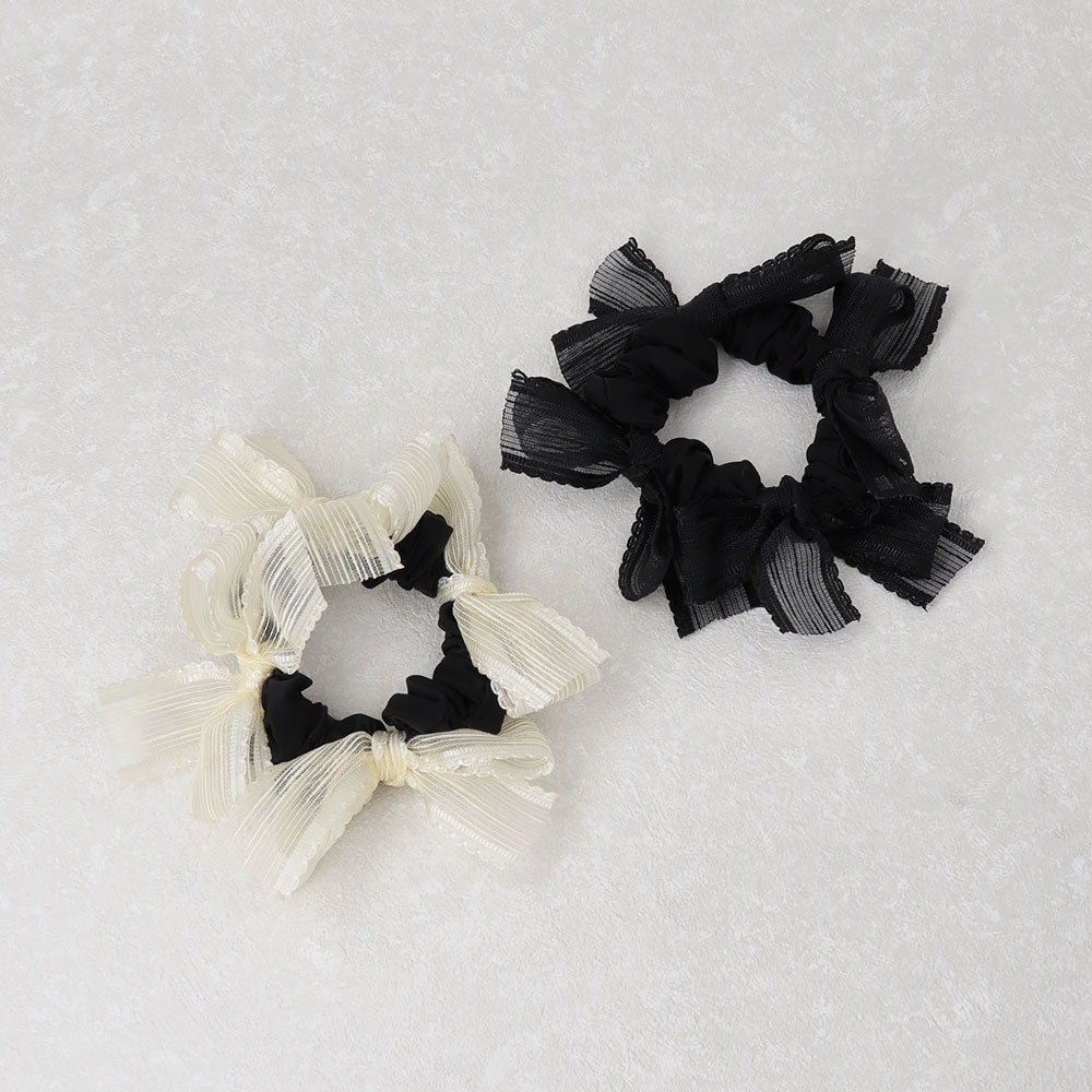 シュシュ メニー シアー リボン モノトーンカラー – OSEWAYAオンライン