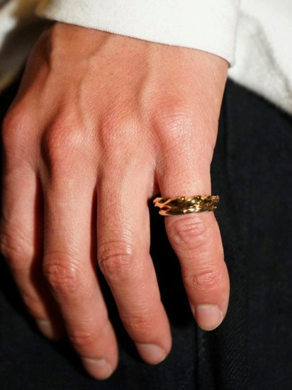 RADIALL 「TWIST NARROW - PINKY RING (18K PLATE ) 」 ピンキーリング