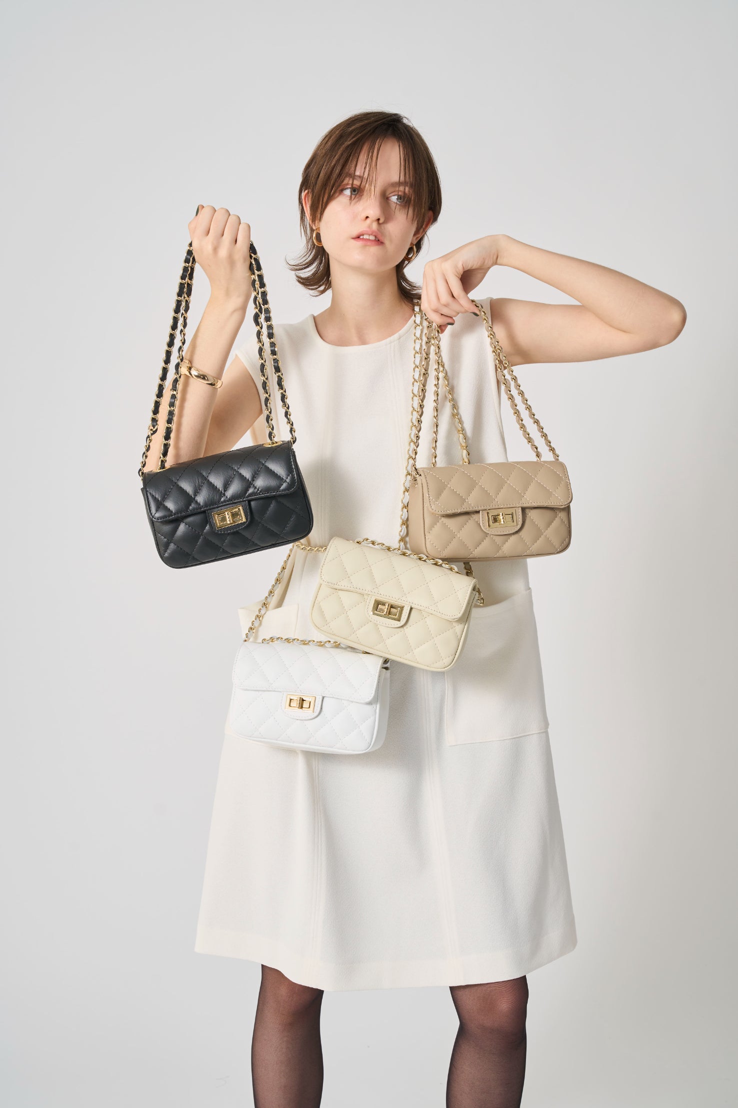 キルティングチェーンバッグ イタリア製 MILLELA FIRENZE – ACUTA