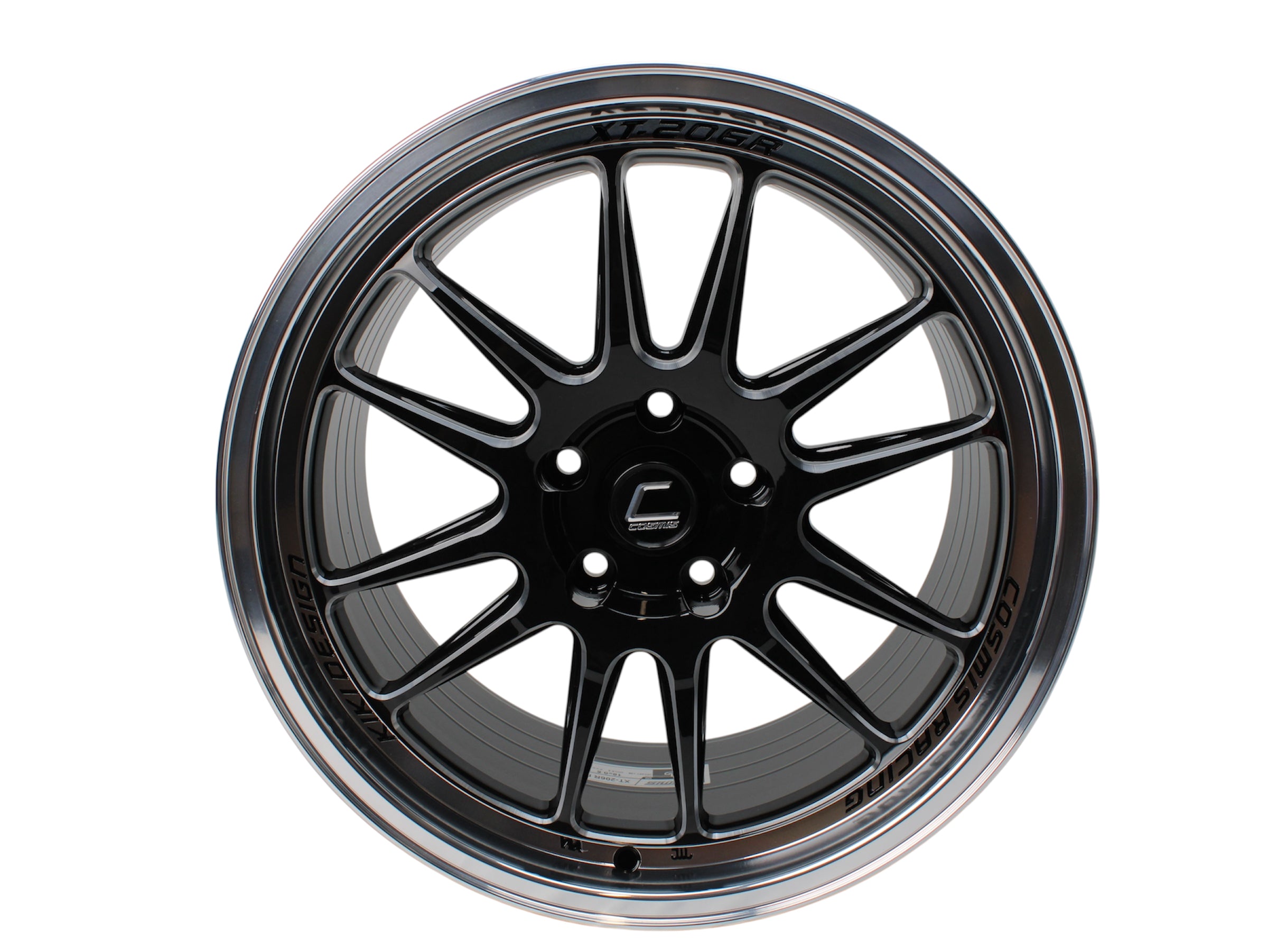 XT-206R| Gloss Black | Polished Lip | High Offset | 18x9.5 +38