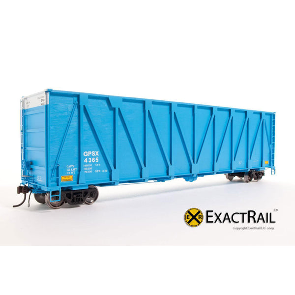 HO Scale: Gunderson 7466 Wood Chip Gondola - GPSX - ExactRail