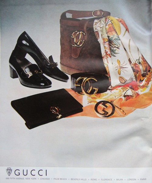 Ad Campaign: Gucci, 1973 | The Vintage Traveler