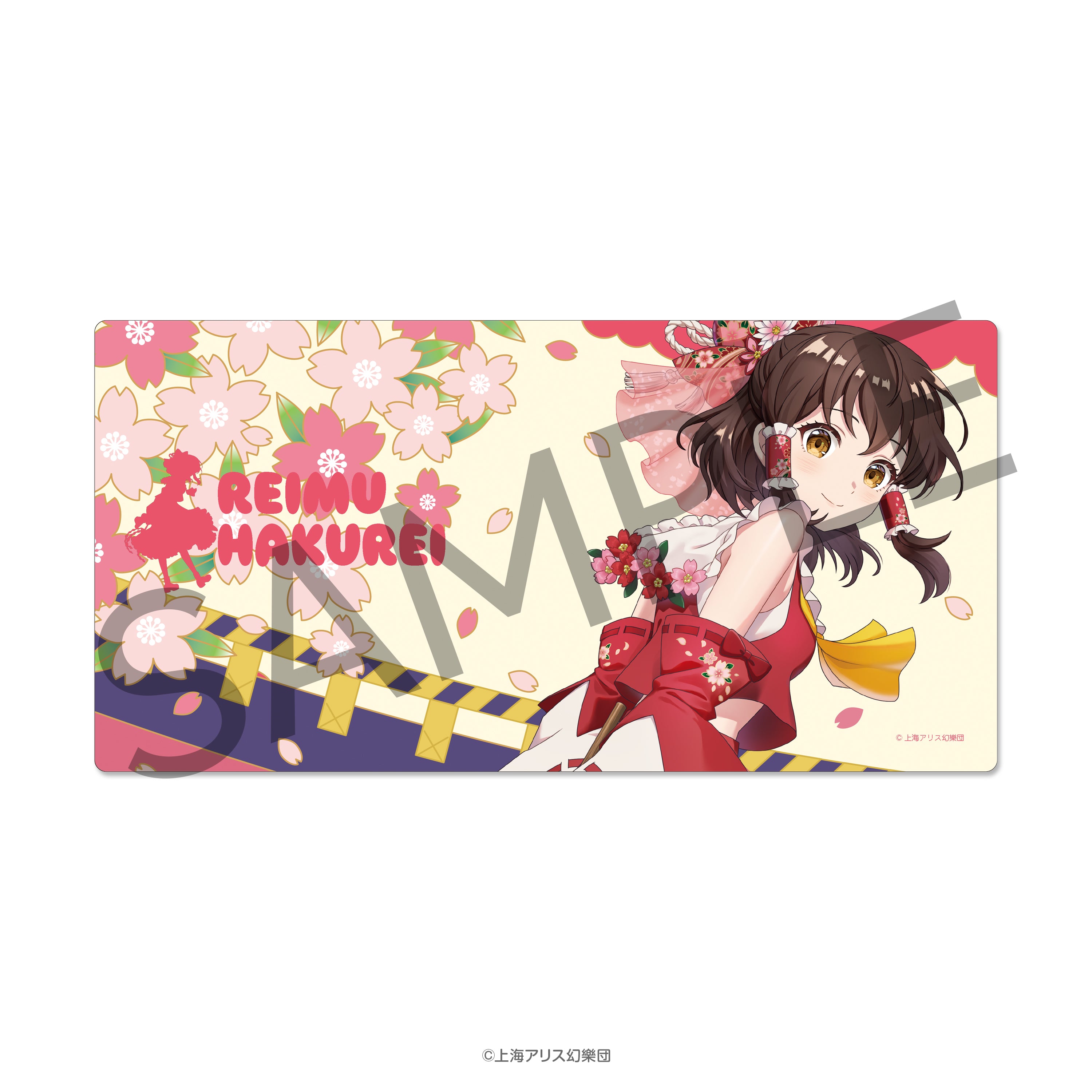 東方Project 花札柄マルチデスクマット（博麗霊夢） – ゲツオシマート