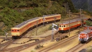 鉄道模型 ジオラマ走行シーン特集 キハ58 Model Railroad Japanese