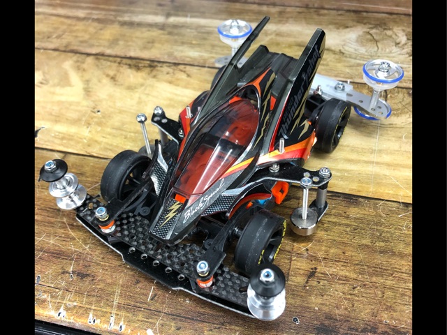 ミニ四駆 MSフレキ サンダーショット スモーク ATバンパー 提灯 定番