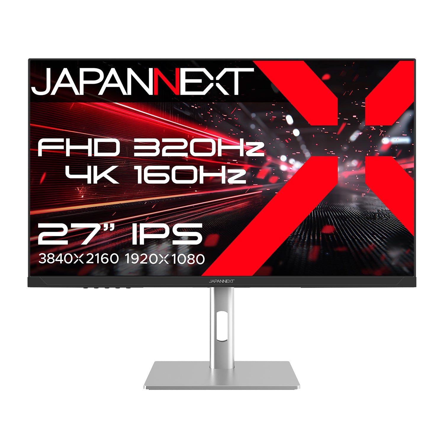 JAPANNEXT 27インチ IPSパネル搭載 Dual Frame Rate(4K:160Hz/フルHD