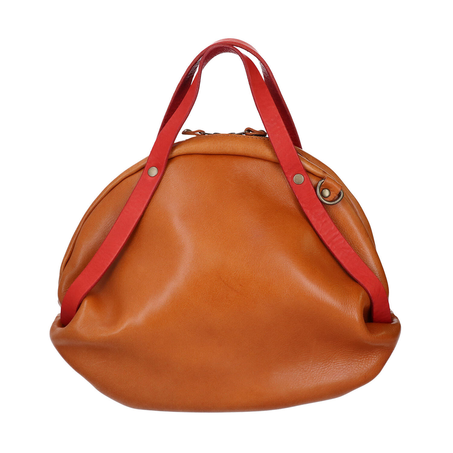 丸型 オイルレザー 2WAY ミニボストン M | 合同会社 エイチ | Japan