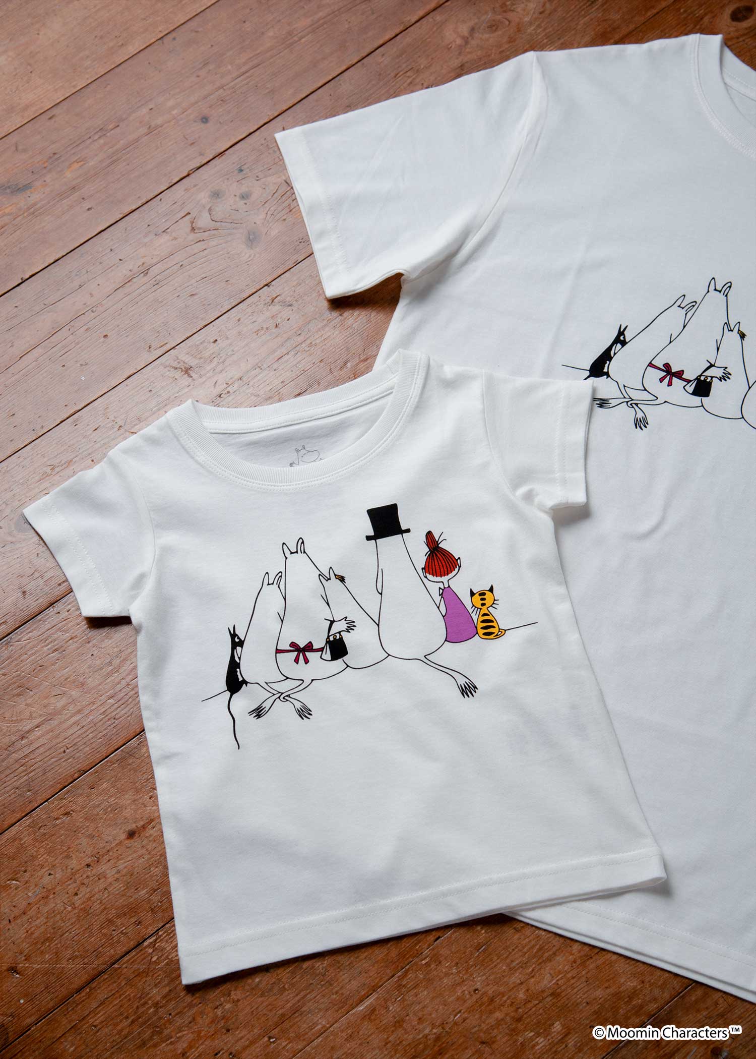 ムーミン オーガニックコットンキッズTシャツ・後ろ姿