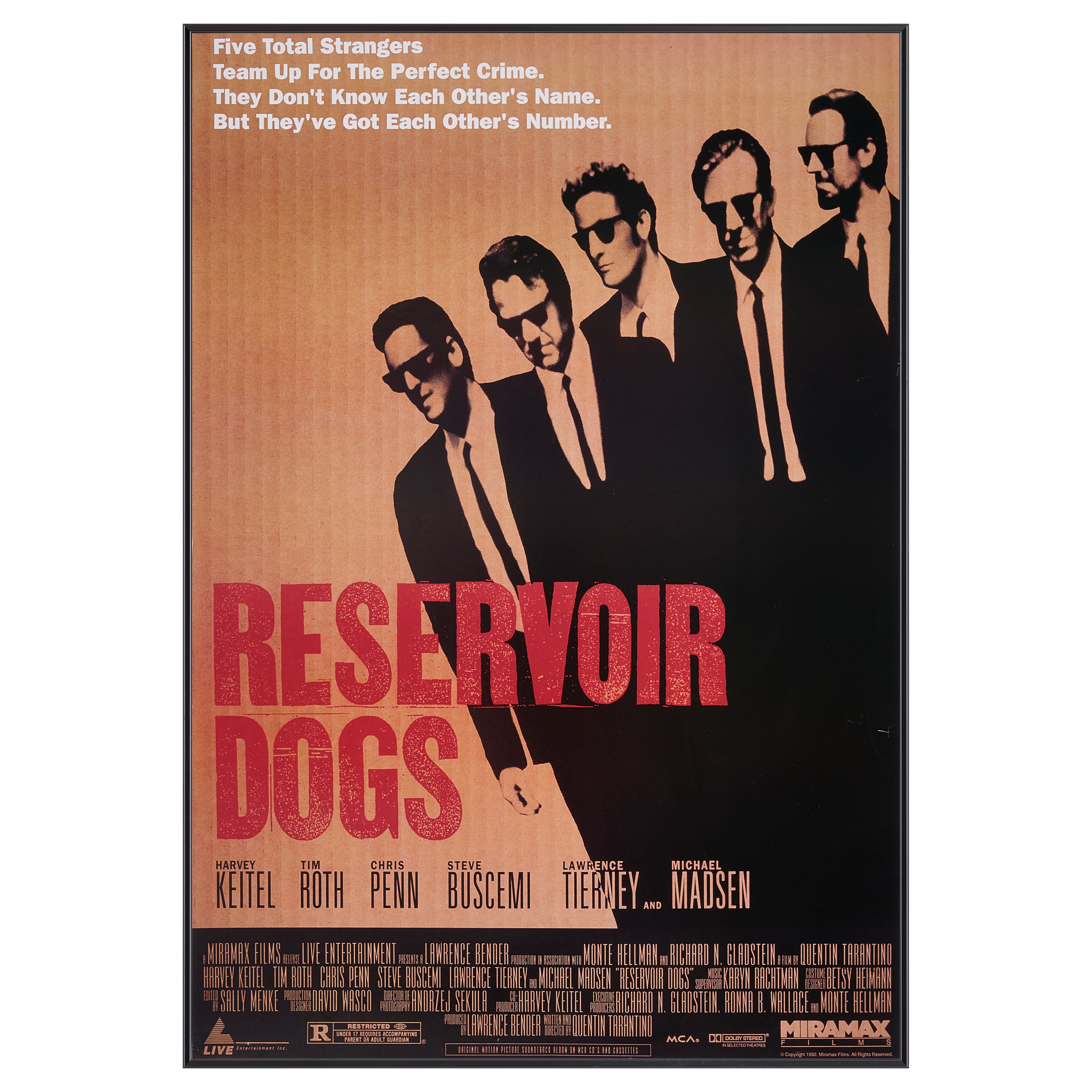 限定10枚】RESERVOIR DOGS（レザボア・ドッグス） 1992 (Vertical