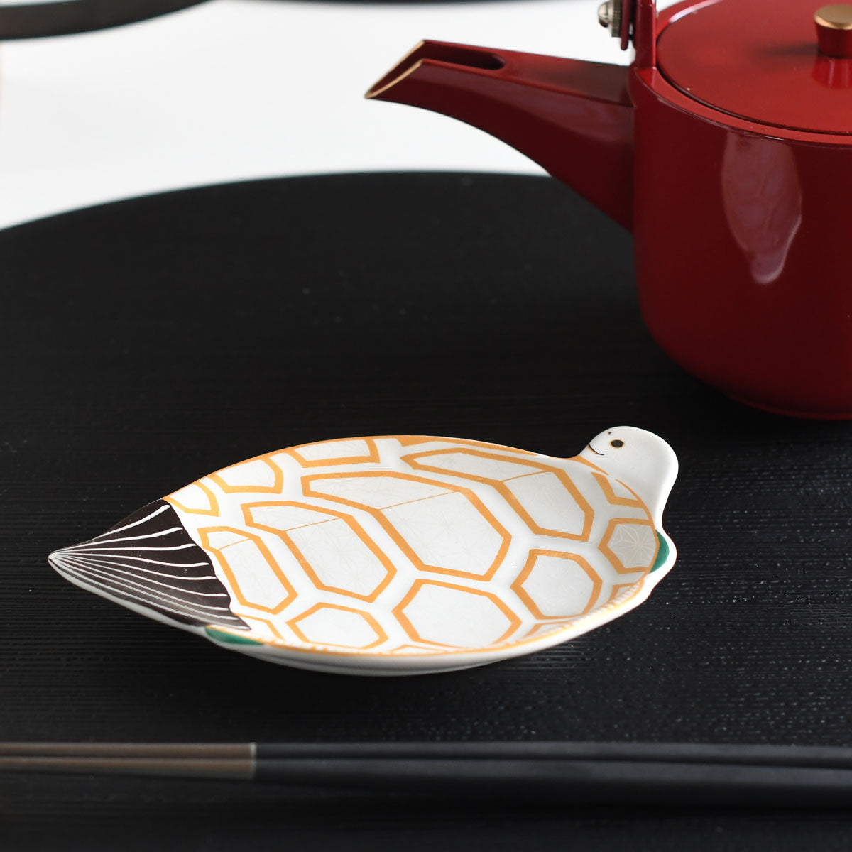 錦雪衣菱模様亀型 銘々皿【日本製】 22304 – 【ONLINE SHOP 本店