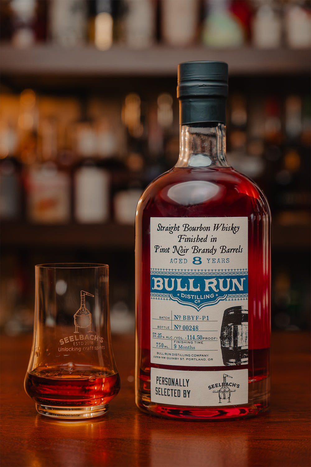 Bull Run Distillery 8-Year Bourbon Pinot Noir Brandy Finish