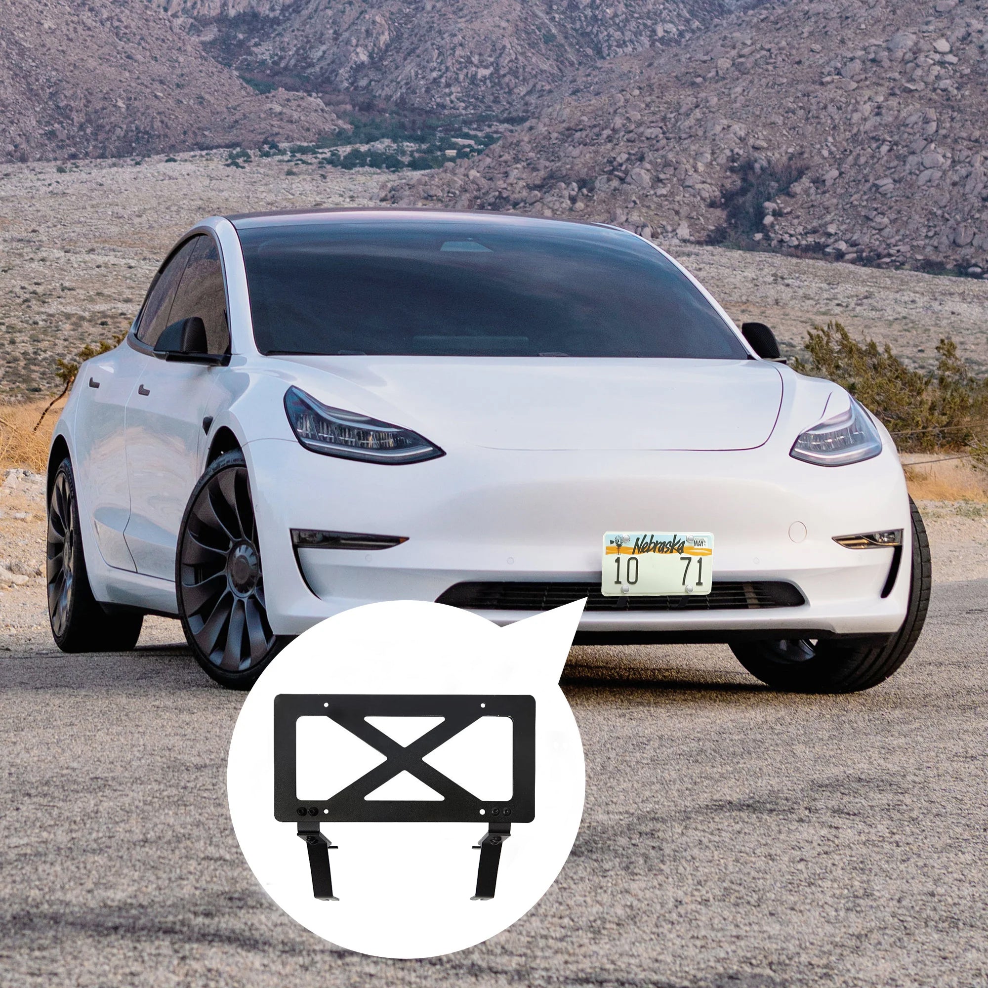 Tesla Model 3/Y License Plate Frame with Quick Install – TESLAUNCH