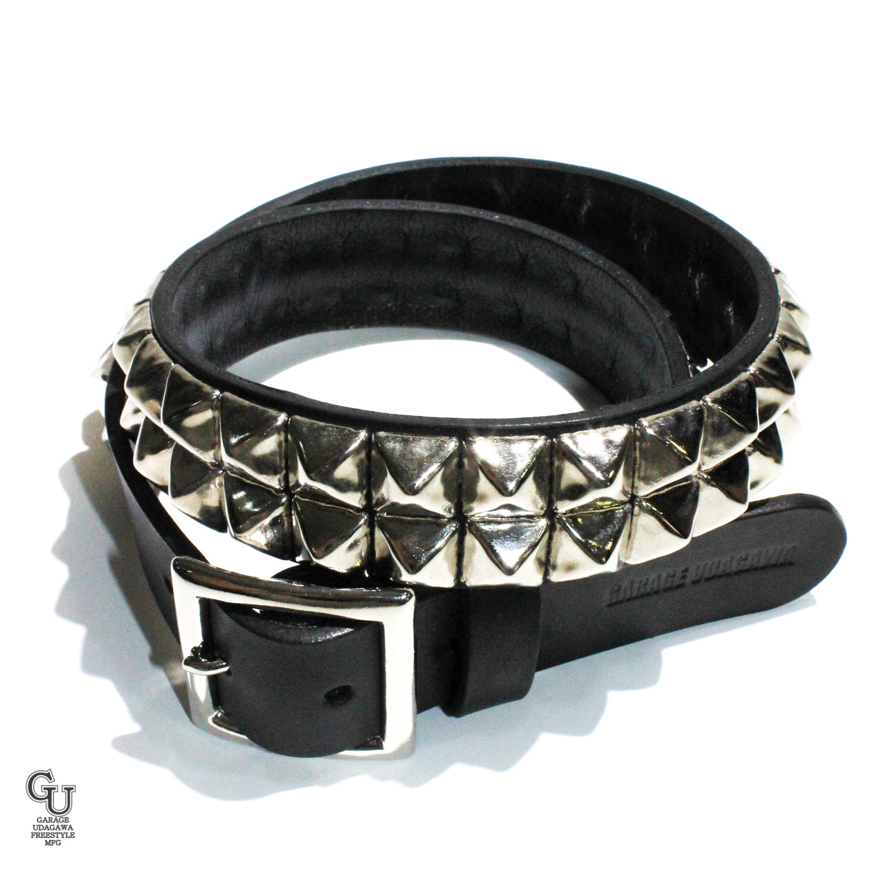 ピラミッド スタッズベルト ダブル ニッケル 2連 16mm – GARAGE