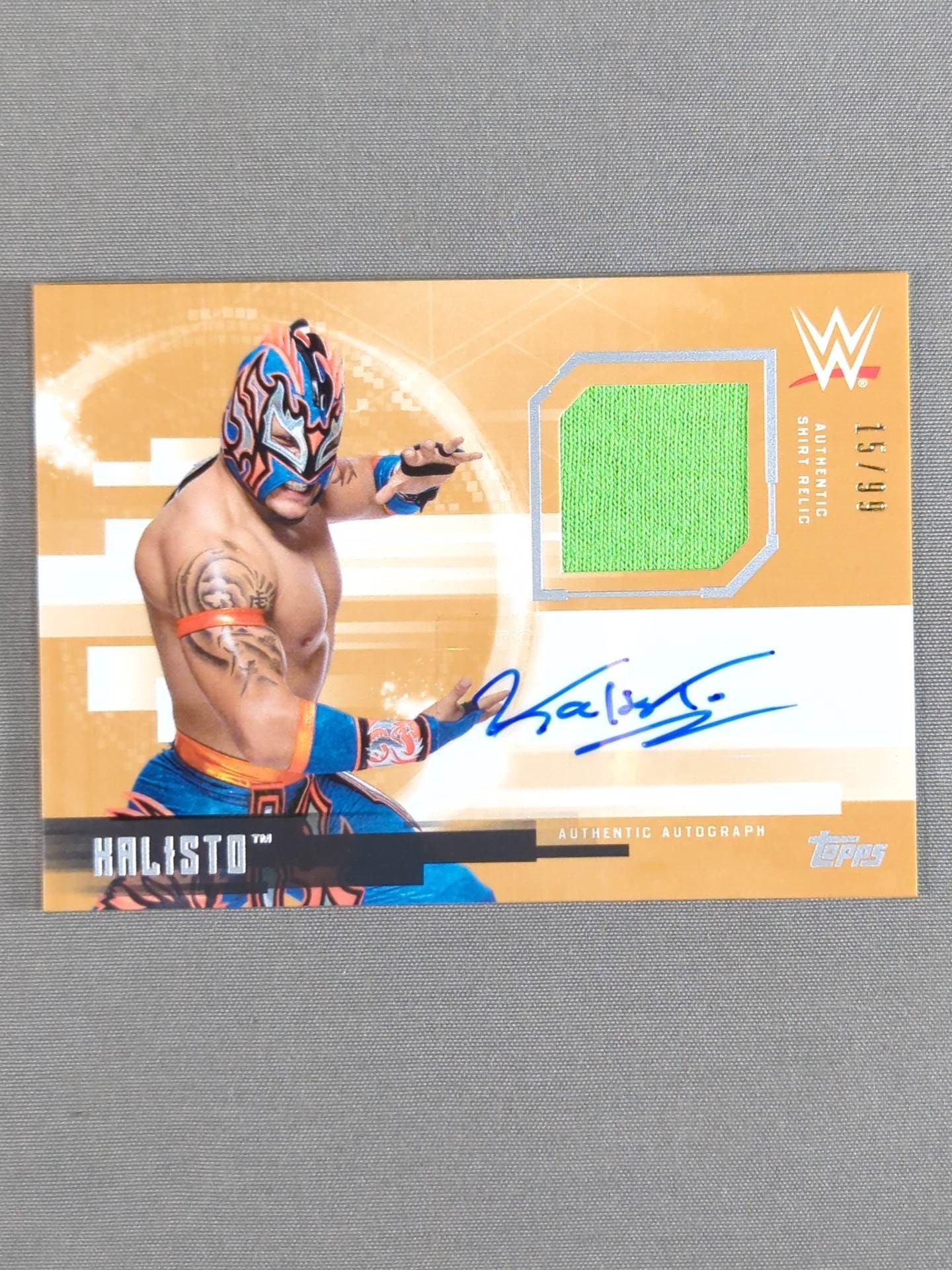 2017 WWE topps カリスト 公式サイン&レリックカード – 闘道館