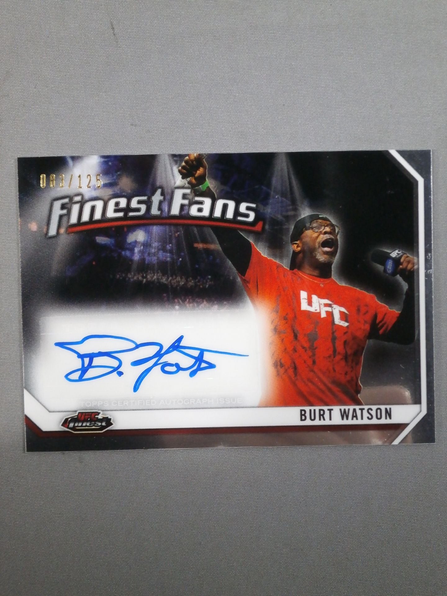 2013 UFC topps バート・ワトソン 公式サインカード – 闘道館
