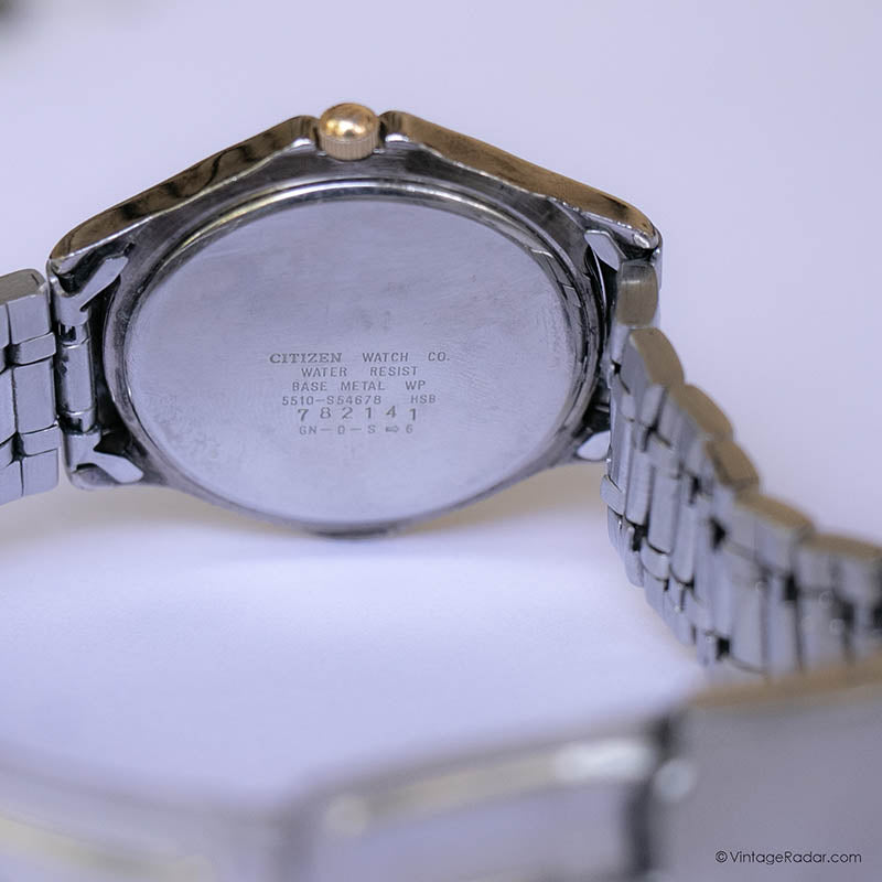 Vintage Citizen Quartz 5510-S54678 Watch | Minimalist Citizen Date