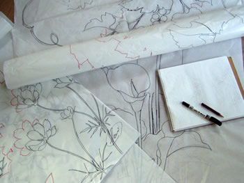 ろうけつ染めについて｜工房かさ音｜京都ろうけつ染め職人 長田 けい子