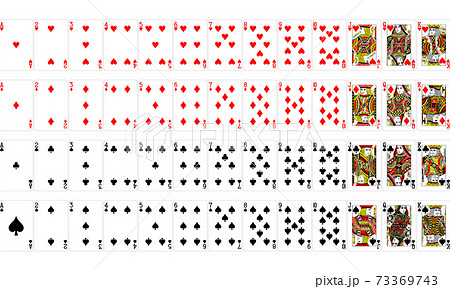 トランプカード_一覧のイラスト素材 [73369743] - PIXTA
