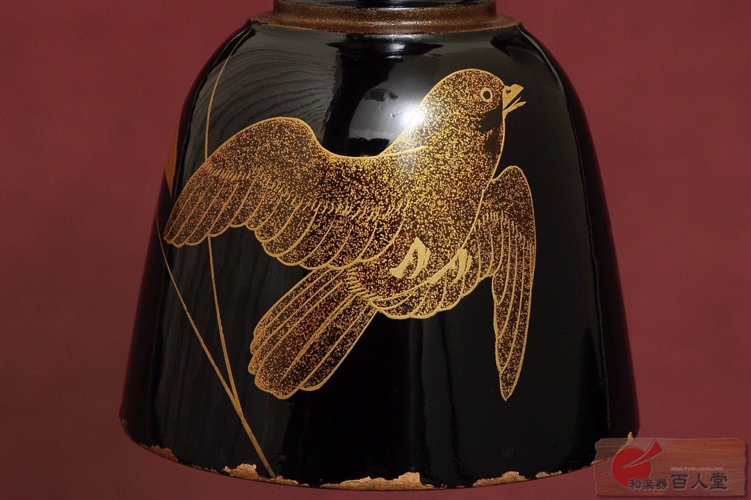 大鼓 (おおつづみ)胴 竹椋鳥蒔絵