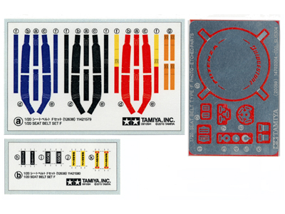 1/20 シートベルトFセット: スケールモデル｜TAMIYA SHOP ONLINE