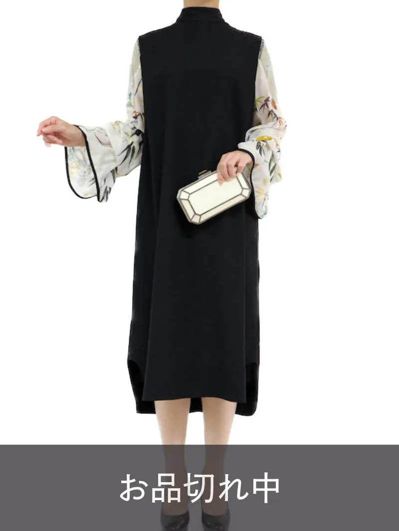 Mame Kurogouchi（マメ クロゴウチ） フローラルラメプリントドレス