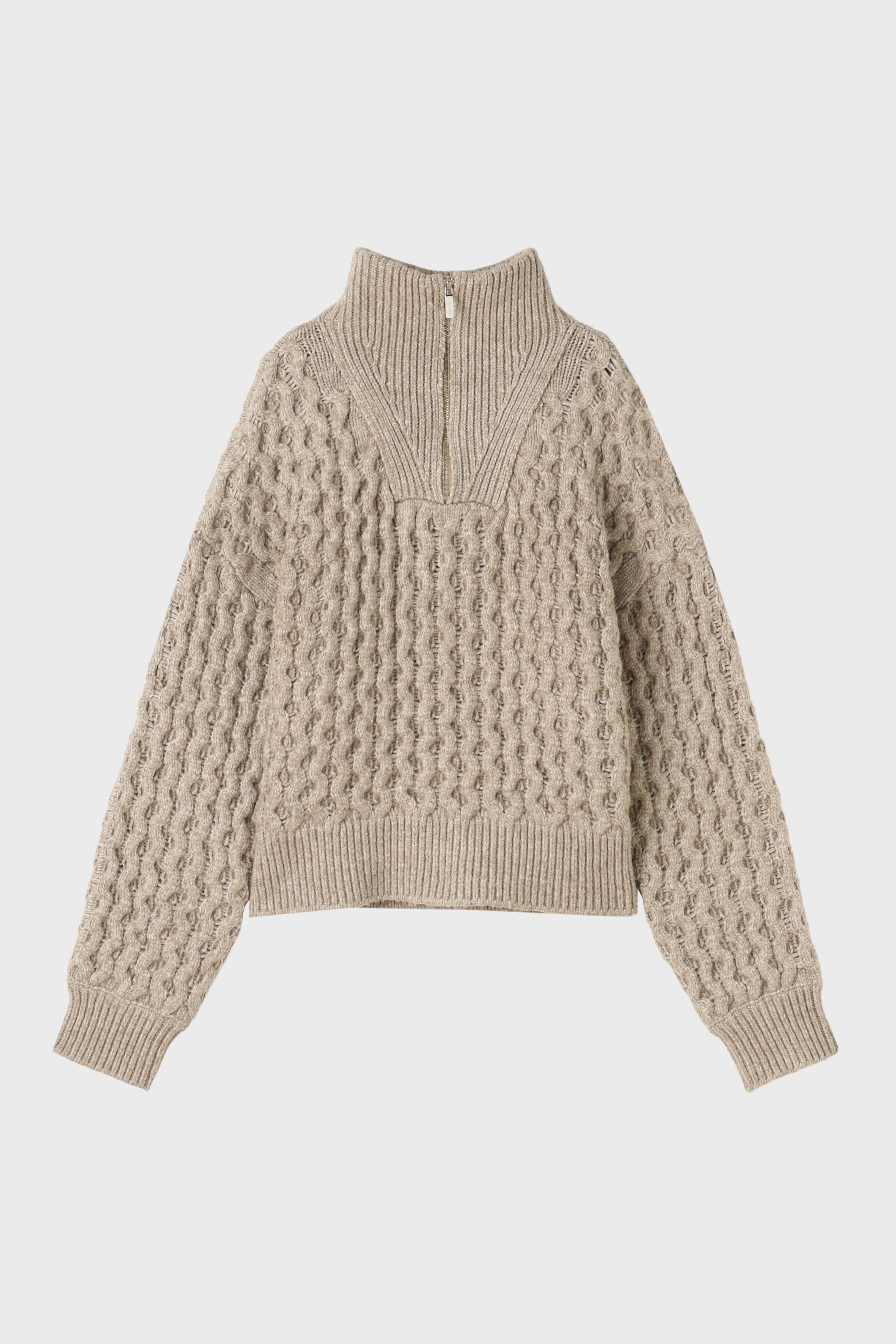 THE TOE Schilder Zip Knit ケーブルジップニット Schilder Zip Knit