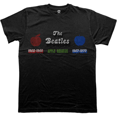 ビートルズ Tシャツ 「赤盤青盤2023アップル - 黒」 BEATLES 公式