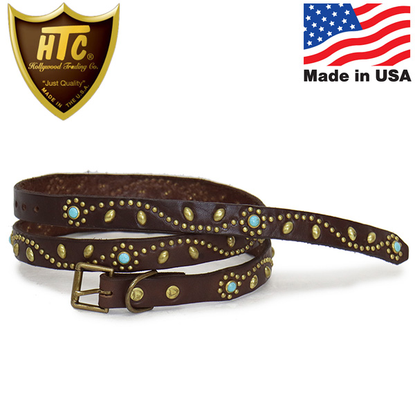 HTC(Hollywood Trading Company) Belt #SN-32 Turquoise 0.75インチ