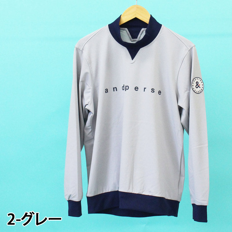 and per se アンパスィ ゴルフウェア メンズ トレーナー モックネック
