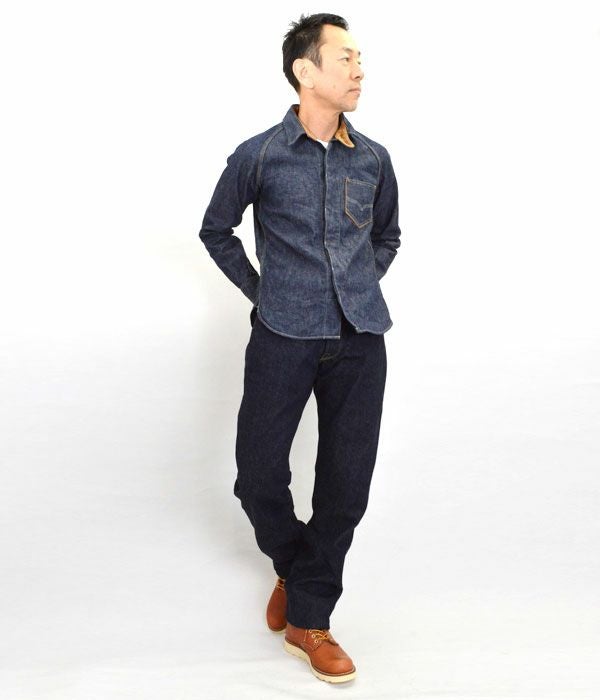 デラックスウエア(DELUXEWARE) 40s DENIM SHIRT 40s デニムシャツ 7640