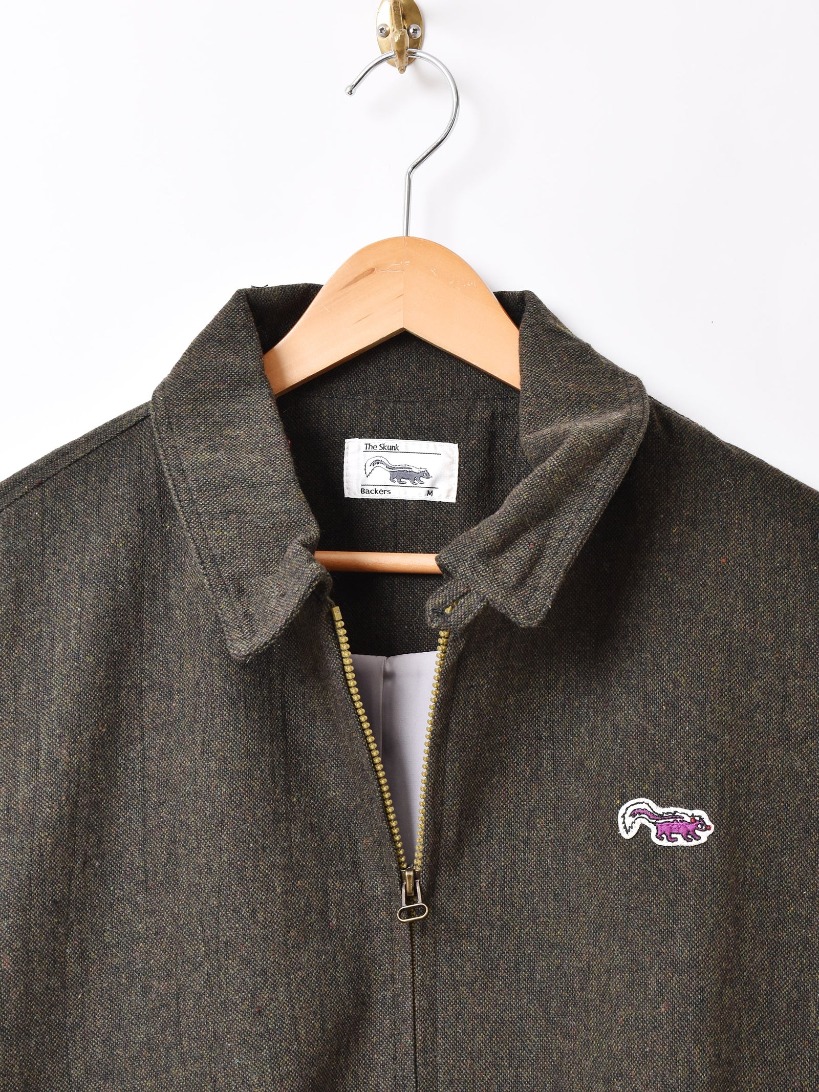 2色展開】Backers ワンポイント ウール混 スカンク ジャケット – 古着