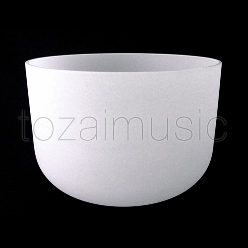 クリスタル シンギング ボウル，フロスト；Crystal Singing Bowl