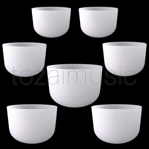 クリスタル シンギング ボウル，フロスト；Crystal Singing Bowl