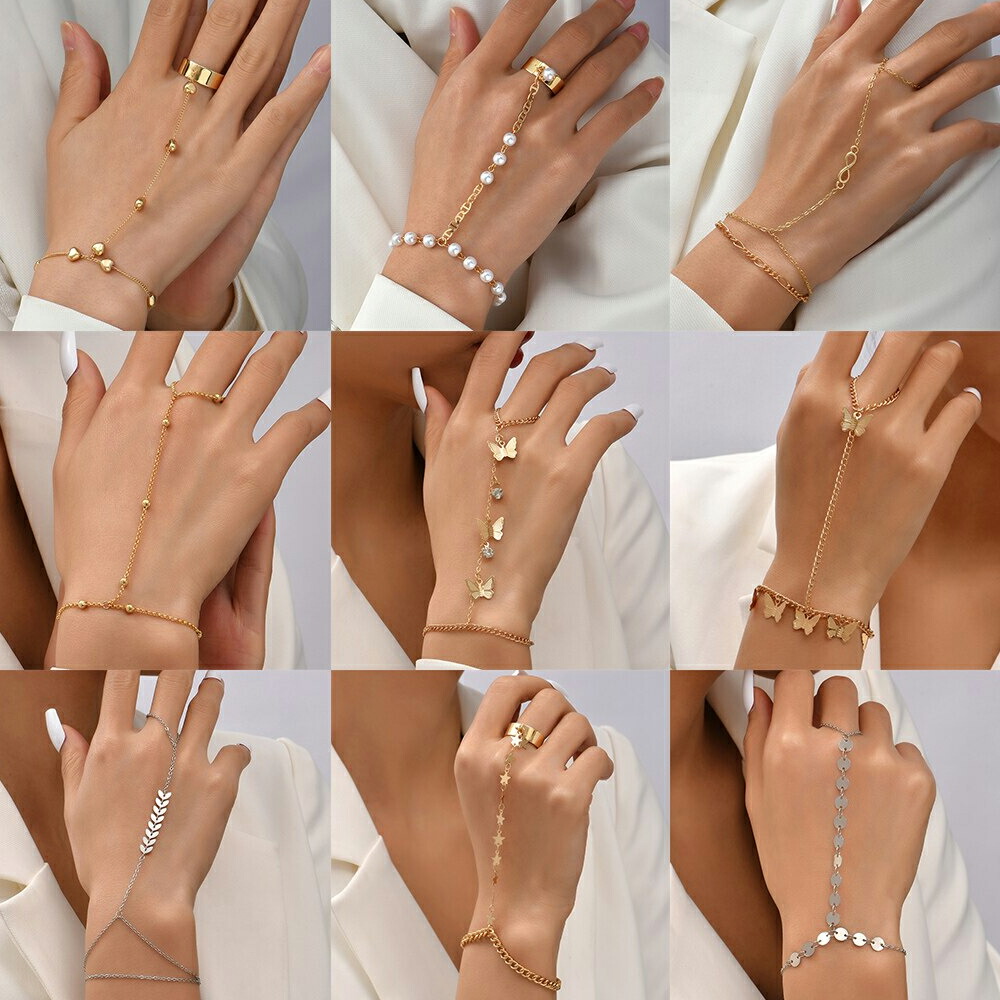 楽天市場】ドットチェーンフィンガーリングブレスレット 1個販売