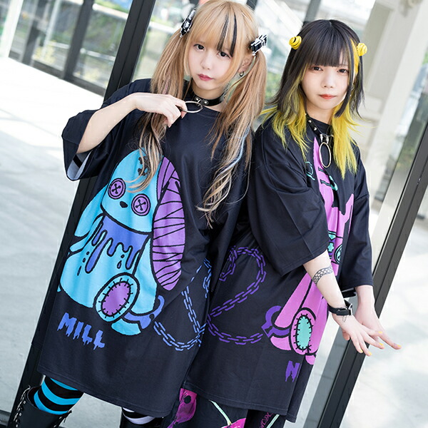 楽天市場】ネロ ヒュージTシャツ 半袖 パンク ロック V系 ファッション