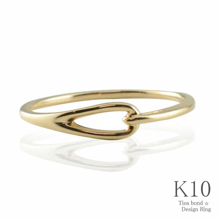 楽天市場】10金 リング シンプル イエローゴールド 10k ゆびわ 結び目