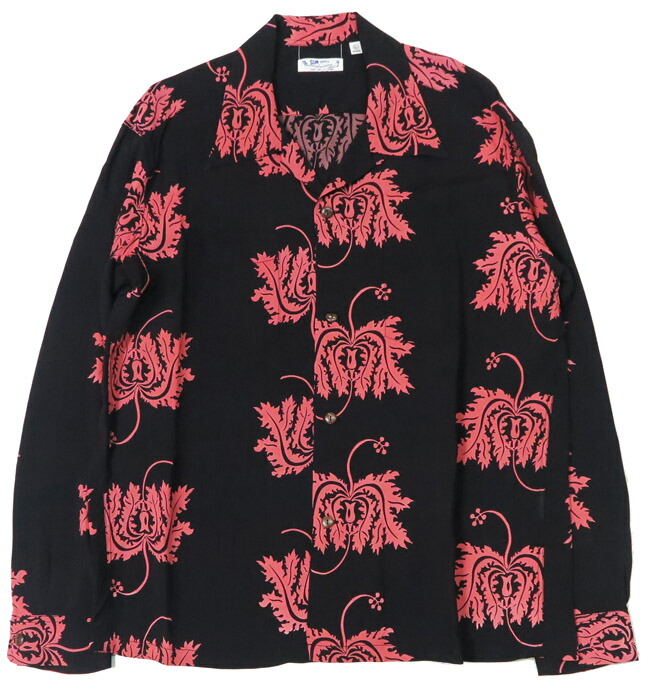 楽天市場】サンサーフ SUN SURF 長袖 レーヨンハワイアンシャツ CORAL