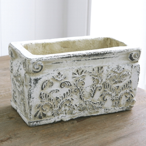楽天市場】植木鉢 長方形 アンティーク ダイナスティレクトポットS