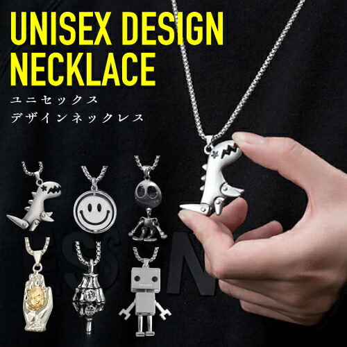 楽天市場】ポイント10倍ユニセックス ネックレス スカル 骸骨 スマイル