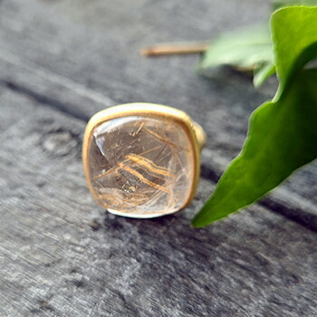 楽天市場】sign ゴールデンルチル ルチルクォーツ 大粒 天然石 リング