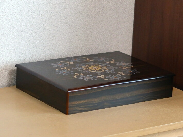 楽天市場】螺鈿の文箱 正倉院螺鈿箱 文様 螺鈿 正倉院宝物 文箱 木象嵌