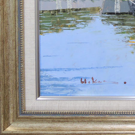 楽天市場】絵画 油絵 運河のある街（アムステルダム） （黒沢久） 送料