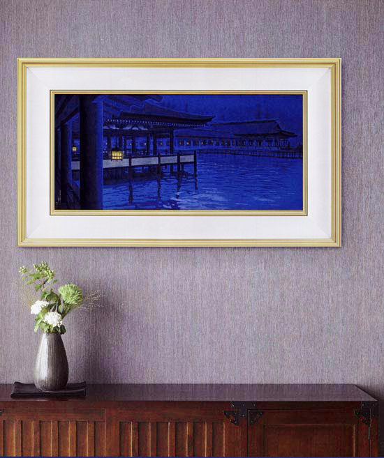 楽天市場】平山郁夫 絵画 月華厳島 送料無料 【複製】【美術印刷