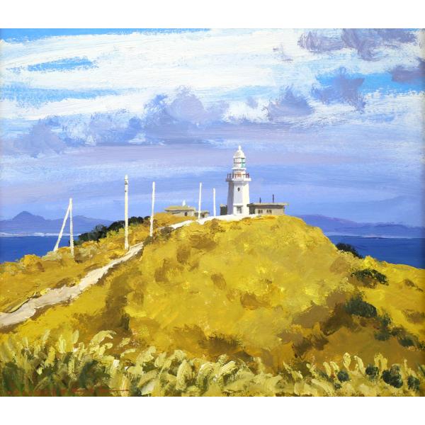 楽天市場】樋口 洋「剱崎（三浦半島）」油絵・色紙 日展理事 示現会
