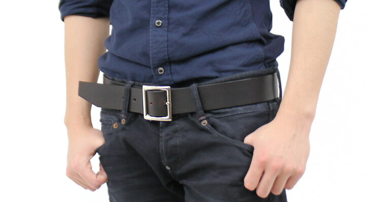 楽天市場】スタンダードなギャリソンレザーベルト（牛革/日本製）四角